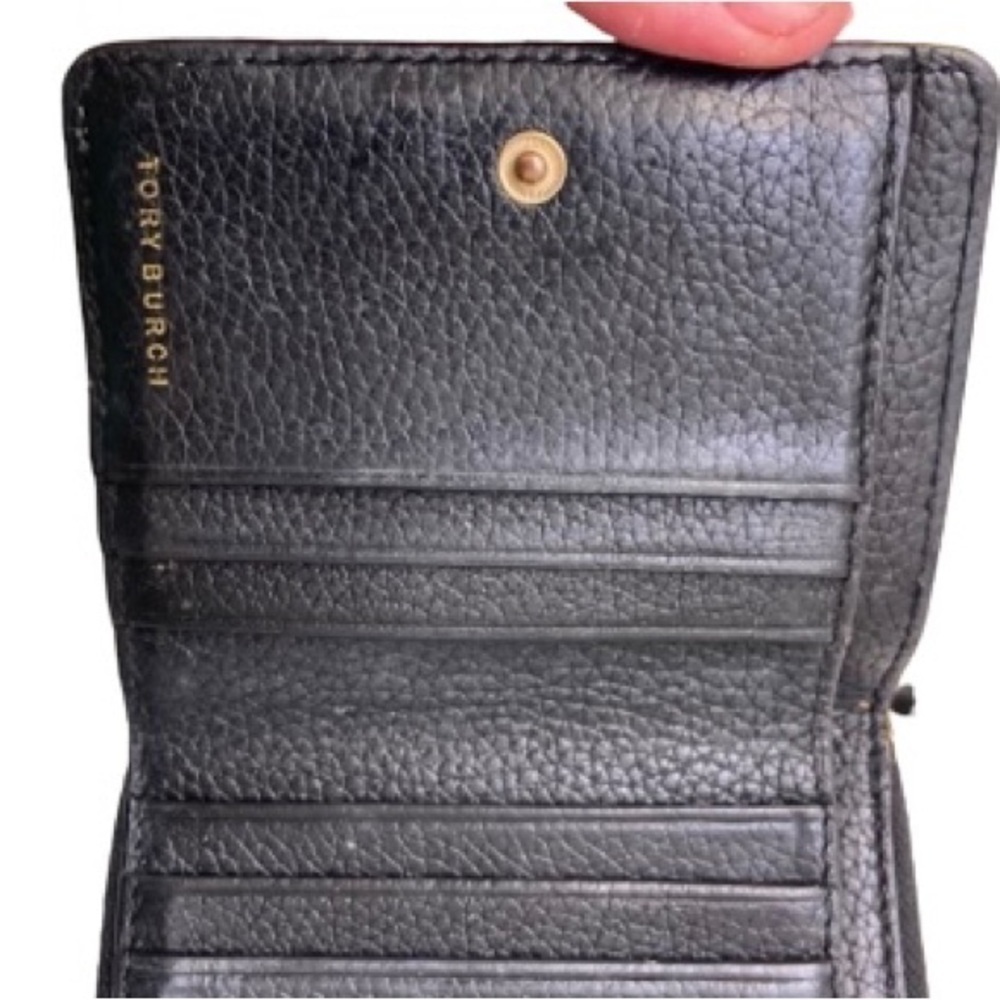 Tory Burch black leather compact wallet - Picture 7 of 15